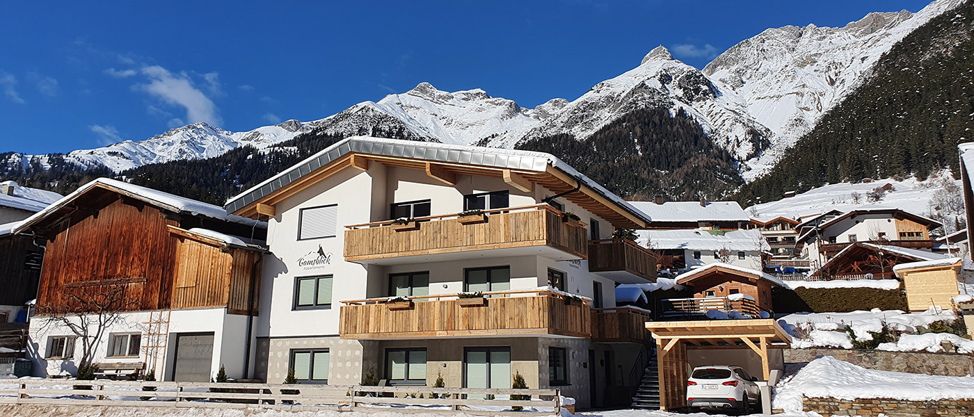 Apartment house Gamsblick Pettnau on the Arlberg winter vacation