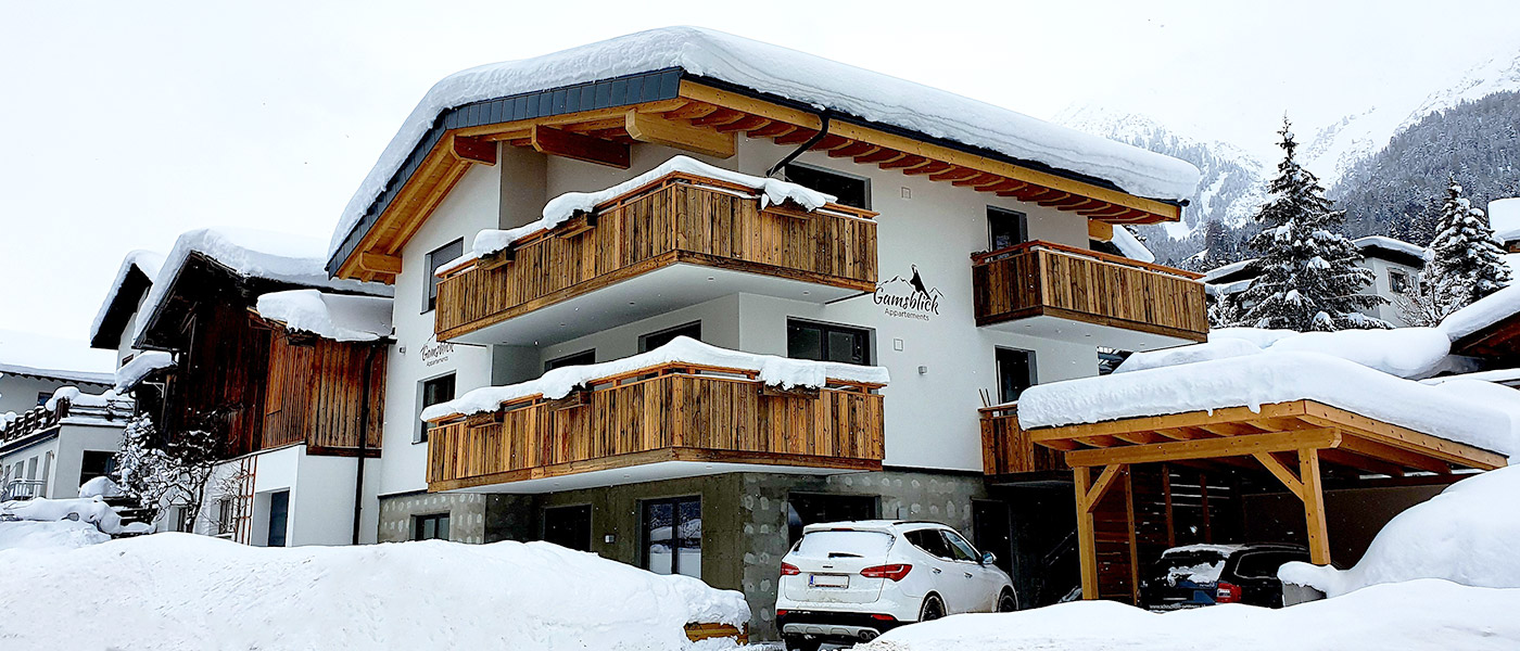 Apartment house Gamsblick Pettnau on the Arlberg winter vacation