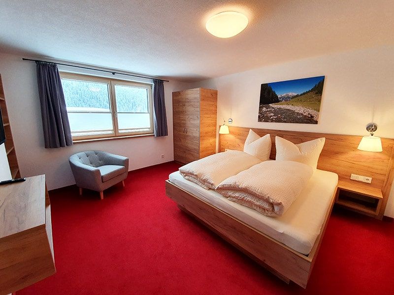 Appartement Valluga Schlafzimmer Pettneu am Arlberg