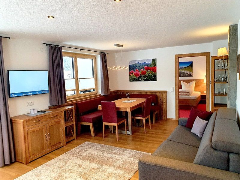 Apartment Valluga living room Pettneu am Arlberg